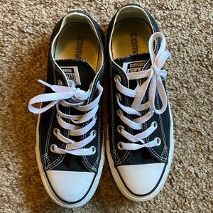 Lightly worn black converse